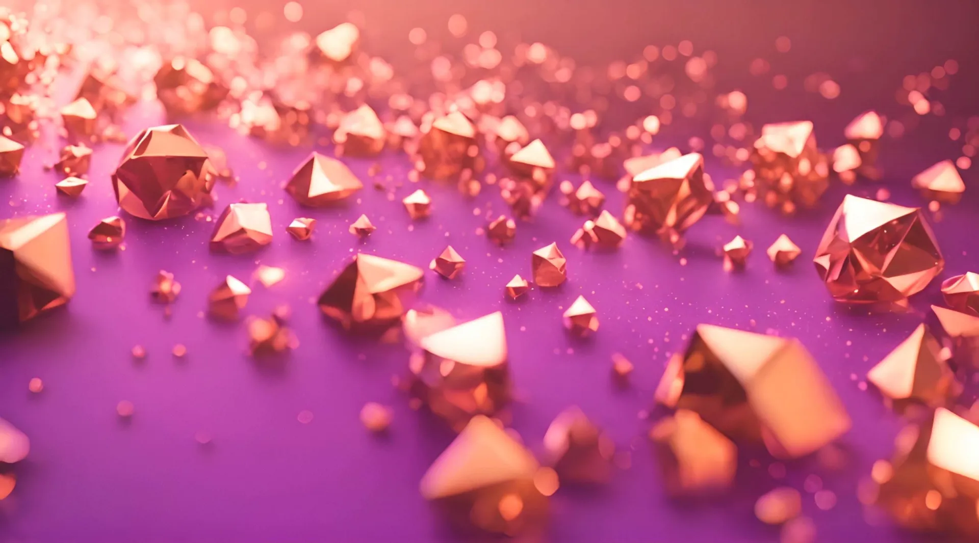 Vibrant Purple Crystals Motion Backdrop Video